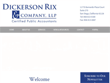 Tablet Screenshot of dickersonrix.com